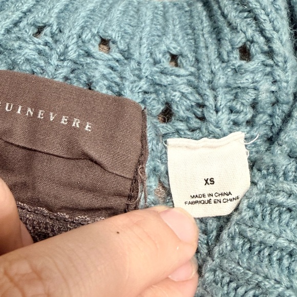 Guinevere Blue Cable Knit Sweater - Picture 4 of 5